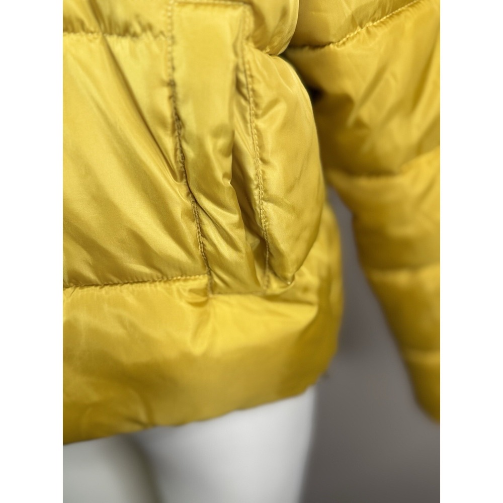 Sebby Women's Yellow Size medium Puffer Jacket Coat Lightweight Winter Coat - Picture 4 of 8